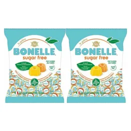 2 x Keto Żelki o Smaku Cytryny i Mandarynki Bez Dodatku Cukru 90 g - Bonelle