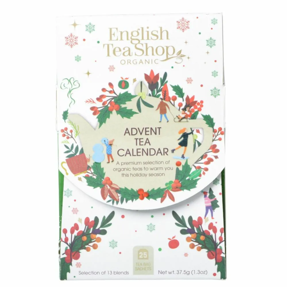 Kalendarz Adwentowy Biały White Bio 25 sztuk - English Tea Shop