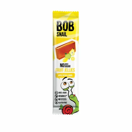 Przekąska Galaretka Jabłko-Gruszka-Cytryna Bez Dodatku Cukru 38 g Bob Snail