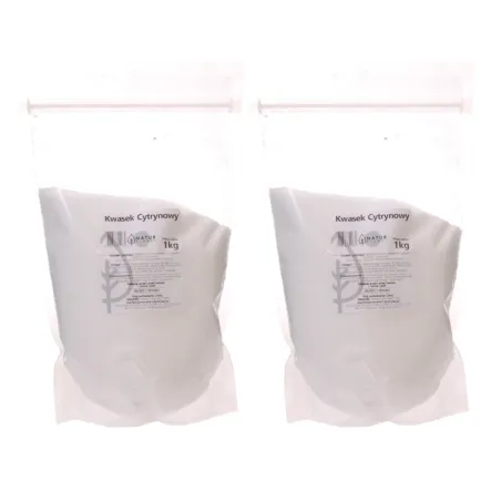 Zestaw 2 x Kwasek Cytrynowy Proszek 1 kg - Natur Planet