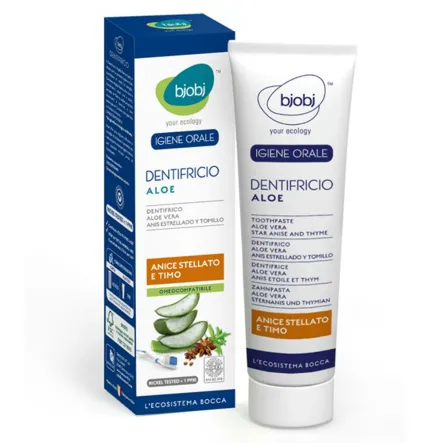 Pasta Do Zębów Aloes Tymianek Anyż Bez Fluoru 75ml-Bjobj