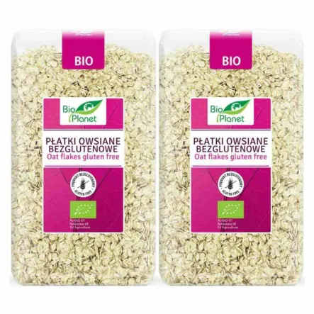 2 x Płatki Owsiane Bezglutenowe Bio 600 G Bio Planet