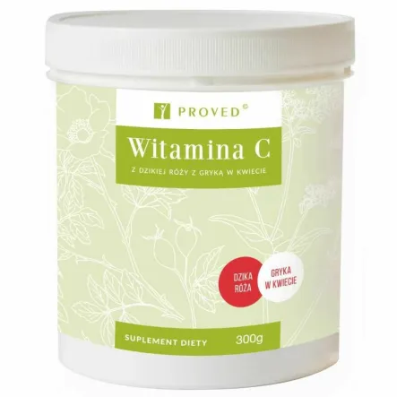 Witamina C z Dzikiej Róży z Gryką w Kwiecie 300 g - Proved