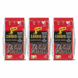 3 x Makaron Wielozbożowy Czarny Cardio Świderki 250 g - Novelle