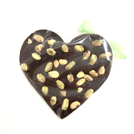 Serce Czekolada Ciemna z Pistacją 80 g Santini