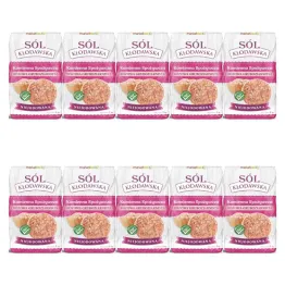 Sól Kłodawska Kamienna Różowa Gruboziarnista Niejodowana 10 kg (10 x 1 kg) - Kopalnia Soli Kłodawa