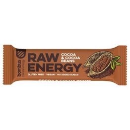 Baton RAW ENERGY z Ziarnami Kakaowca 50 g - Bombus