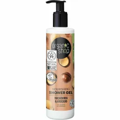 Żel Pod Prysznic Orzechy Macadamia & Olejek Awokado 280 ml - Organic Shop