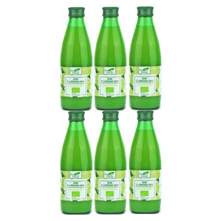 6 x Sok z Limonki Tłoczony NFC Bio 250 ml - Bio Planet