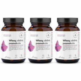 3 x Kolagen Rybi NatiCol (Włosy, Skóra, Paznokcie) 60 Kapsułek - Aura Herbals