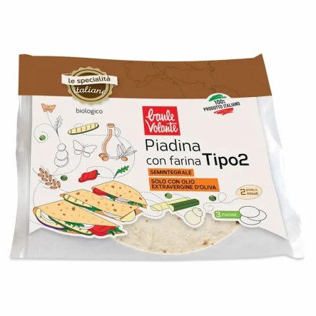 Tortilla Pszenna z Oliwą z Oliwek Bio 240 g - Baule Volante