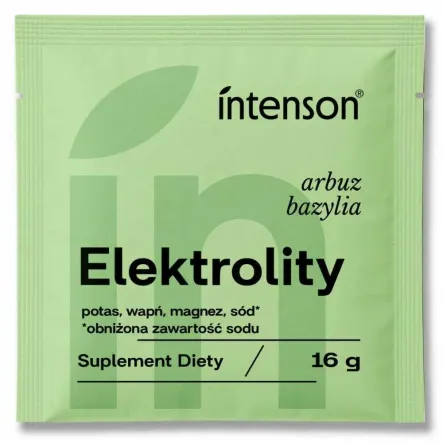 Elektrolity o Smaku Arbuz-Bazylia 16 g - Intenson