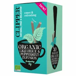 Herbata z Lukrecją i Miętą Pieprzową Bio 30 g (20x 1,5 g) - Clipper