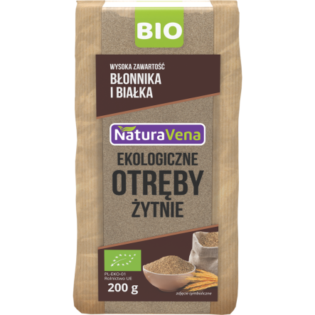 Otręby Żytnie Bio 200 g NaturAvena