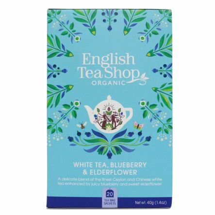 Herbata Biała z Dzikim Bzem i Borówką Bio 40 g (20x 2 g) - English Tea Shop