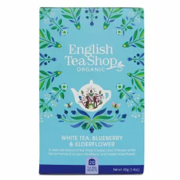 Herbata Biała z Dzikim Bzem i Borówką Bio 40 g (20 x 2 g) - English Tea Shop