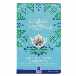 Herbata Biała z Dzikim Bzem i Borówką Bio 40 g (20x 2 g) - English Tea Shop