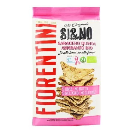 Chrupki Gryczane Piramidki z Quinoa i Amarantusem Bezglutenowe Bio 80 g - Fiorentini - Przecena Krótka Data Minimalnej Trwałości