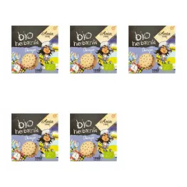 5 x Herbatniki Okrągłe Bio 100 g Bio Ania