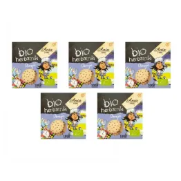 5 x Herbatniki Okrągłe Bio 100 g Bio Ania