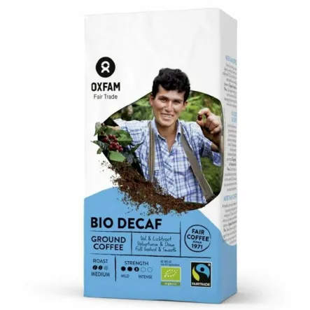 Kawa Mielona Bezkofeinowa Arabica/Robusta FairTrade BIO 250 g - Oxfam