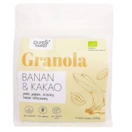 Granola Banan Kakao Bezglutenowa Bio 200 g - Pure&Sweet