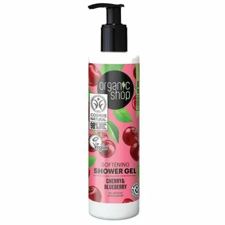 Żel Pod Prysznic Wiśnia & Borówka 280 ml - Organic Shop