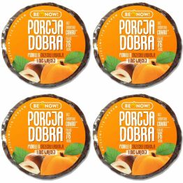4 x Przekąska Owocowo-Orzechowa Morele, Orzechy Laskowe 25 g Porcja Dobra