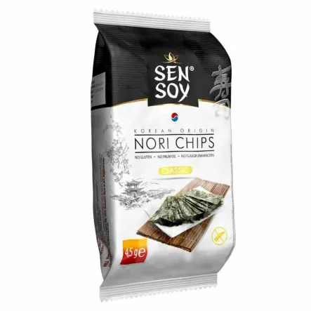 Chipsy Nori Prażone Glony Przekąska Classic 4,5 g - Sen Soy