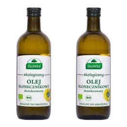 2 x Olej Słonecznikowy do Smażenia BIO 1 l - EkoWital