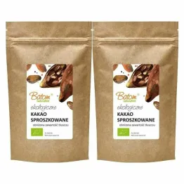 2 x Kakao Odtłuszczone Sproszkowane BIO 250 g - BATOM