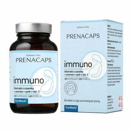 PRENACAPS Immuno 60 Kapsułek - Formeds - Przecena Krótka Data Minimalnej Trwałości