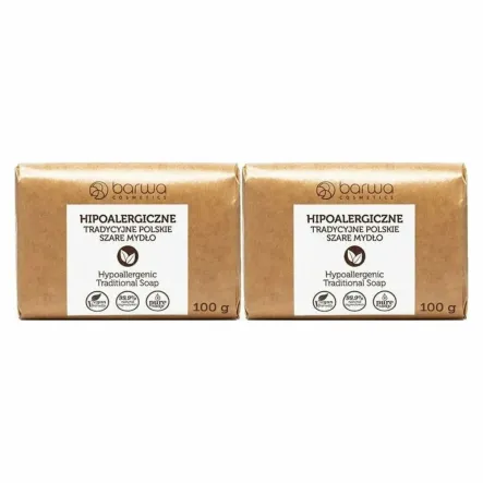 2 x Tradycyjne Polskie Szare Mydło 100 g - Barwa