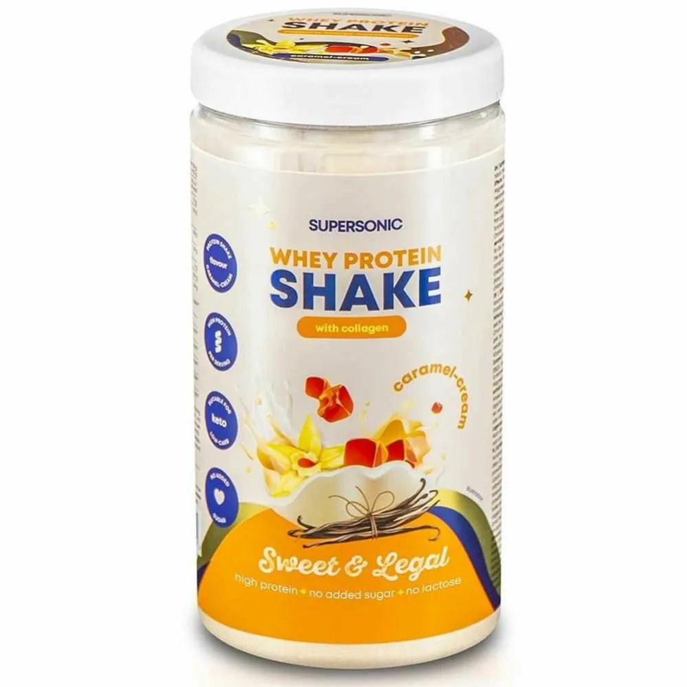 Shake Proteinowy o Smaku Karmel - Śmietanka Keto 560 g - Supersonic