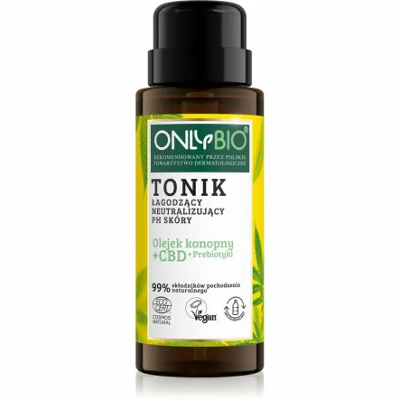 Tonik Łagodzący Olejek Konopny + Prebiotyki Eco 300 ml - Only Bio