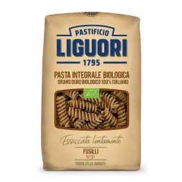 Makaron Pełnoziarnisty z Pszenicy Durum Fusilli nr 31 BIO 500 g Liguori
