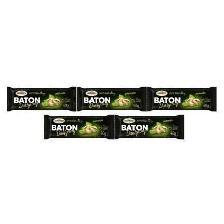 5 x Baton Daktylowy z Pistacją 40 g - Targroch