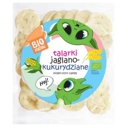 Talarki Jaglane - Kukurydziane Bio 55 g  Biominki Chrupki Krążki Wafle