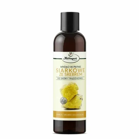 Mydło w Płynie Siarkowe ze Srebrem do Skóry Trądzikowej 250 ml - Herbapol Kraków