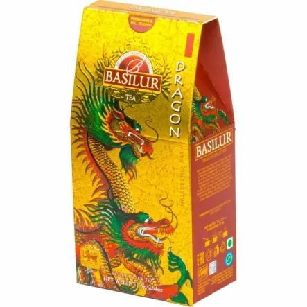 DRAGON GOLD Herbata Czarna Liściasta 75 g - Basilur