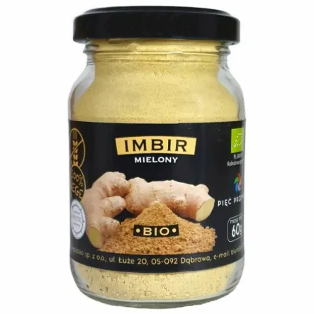 Imbir Mielony BIO 60 g - Pięć Przemian