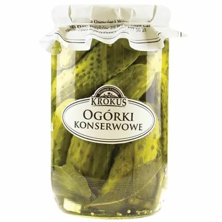 Ogórki Konserwowe 650 g (320 g)  - Krokus