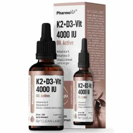 K2+ D3 Vit 4000 UI Oil Active 30 ml - Pharmovit
