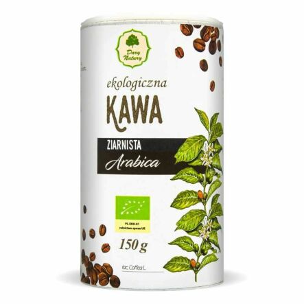 Kawa Ziarnista Arabica EKO Tuba 150 g - Dary Natury