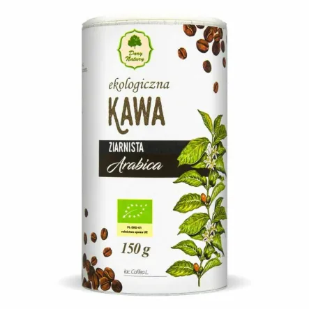 Kawa Ziarnista Arabica EKO Tuba 150 g - Dary Natury
