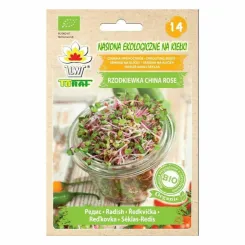 Nasiona na Kiełki Rzodkiewka China Rose BIO 20 g - Toraf
