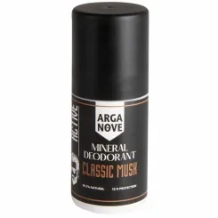 Naturalny Mineralny Dezodorant Ałunowy MĘSKI Piżmo Roll - On 50 ml - Arganove