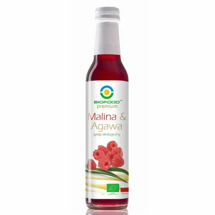 Syrop Malina z Agawą Bio 250 ml - Bio Food