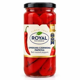 Papryka Czerwona Opiekana w Zalewie Słodko-Kwaśnej 465 g (350 g) - Royal Mediterranean