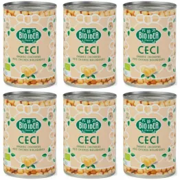 6 x Ciecierzyca w Puszce Bio 400 g (240 g) - La Bio Idea
